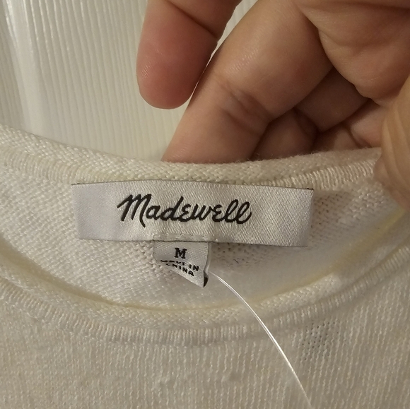 Madewell NWT Fresca Fruit Embroidered Tank Top in Bright Ivory Size M - Picture 5 of 9